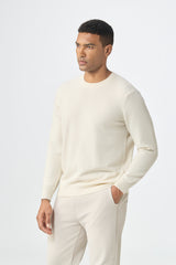 Inner Mongolia production 100% cashmere round neck knitted warmly sweater