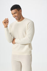 Inner Mongolia production 100% cashmere round neck knitted warmly sweater