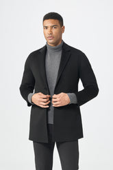 Men's high quality pure cashmere V neck Coat