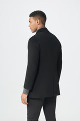 Men's high quality pure cashmere V neck Coat