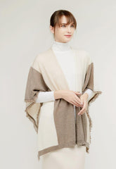 Fashional pure cashmere mixed color knitted shawl - Lamycashmere