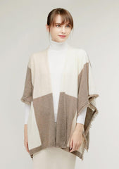 Fashional pure cashmere mixed color knitted shawl - Lamycashmere