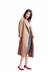 Hot selling classic style of 100% cashmere woven coat for solid color - Lamycashmere