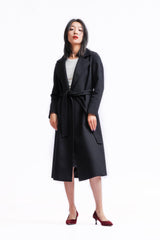 Hot selling classic style of 100% cashmere woven coat for solid color - Lamycashmere