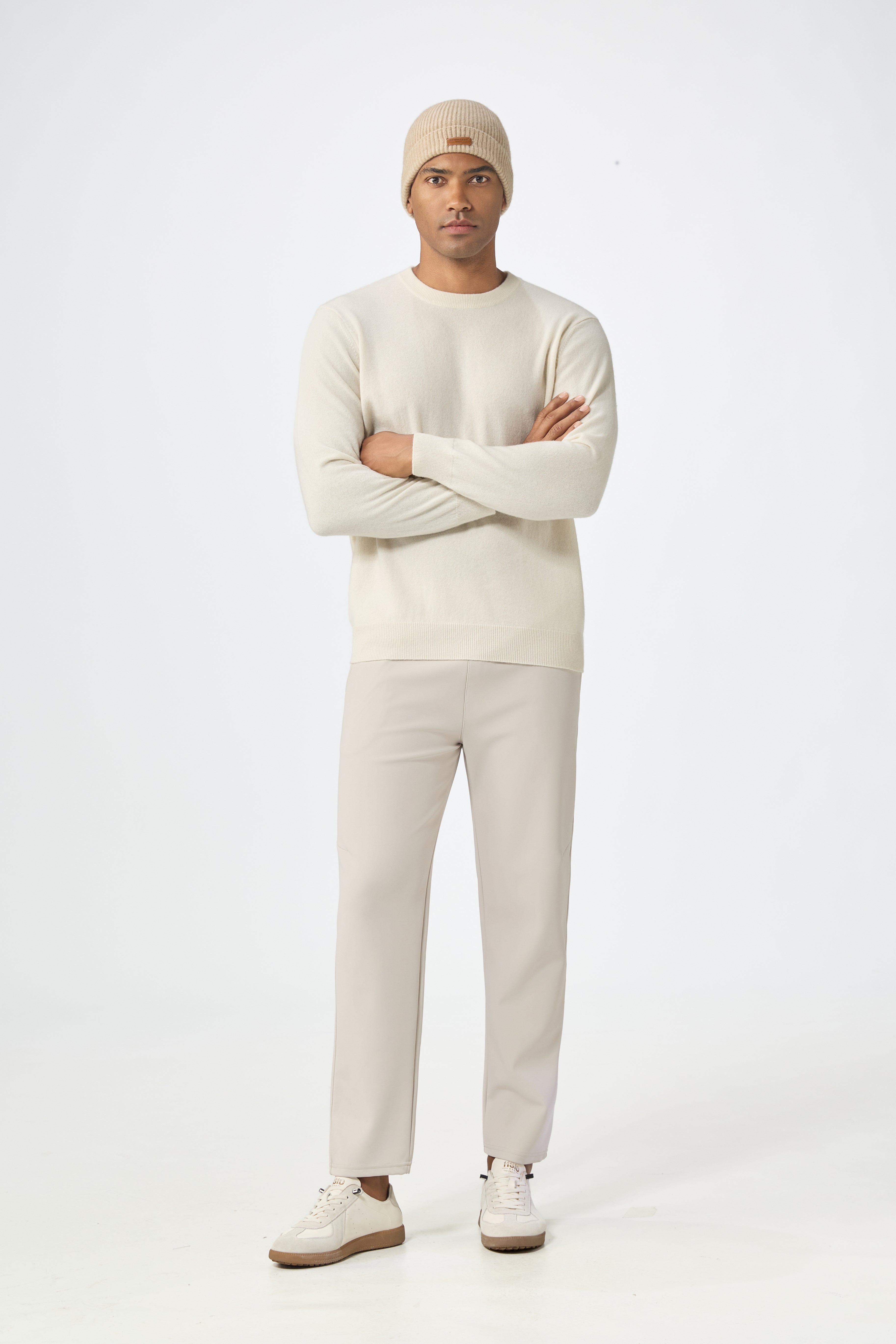 Inner Mongolia production 100% cashmere round neck knitted warmly sweater