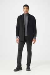 Men's high quality pure cashmere V neck Coat
