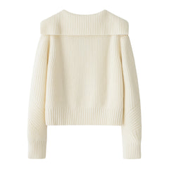 2026 year's new naval commander pullover pure 100% cashmere knitted lady's special design sweater