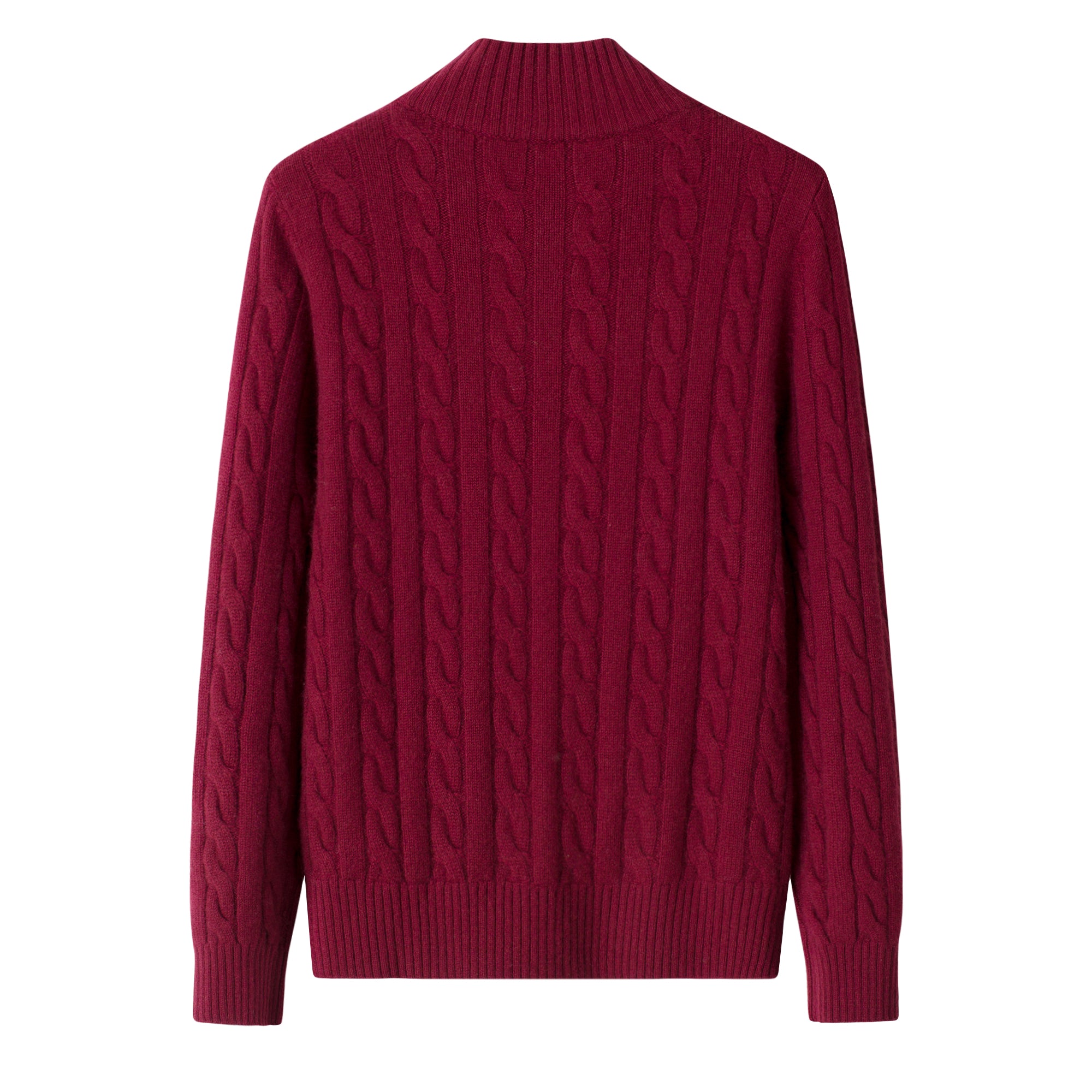 Women’s 100% Cashmere Winter Gift Cable High Neck Zipper Cardigan  All Crafted from Premium Natural Cashmere for Unmatched Softness and Warmth Sweater