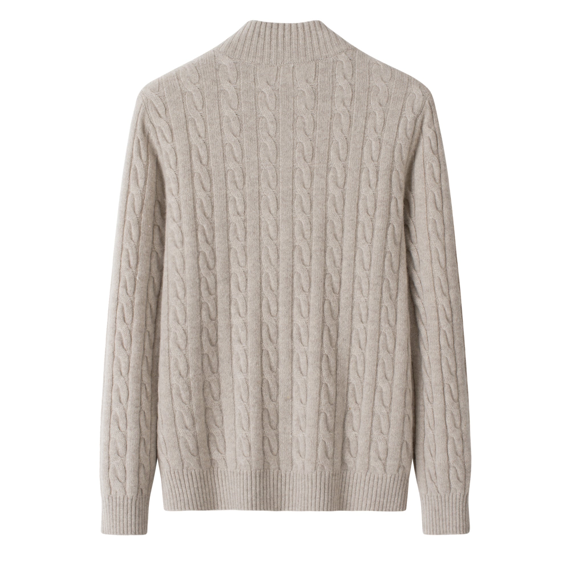 Women’s 100% Cashmere Winter Gift Cable High Neck Zipper Cardigan  All Crafted from Premium Natural Cashmere for Unmatched Softness and Warmth Sweater