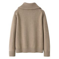 New Style of pure cashmere knitted sweater  heavier warmly half zipper pullower for unisex