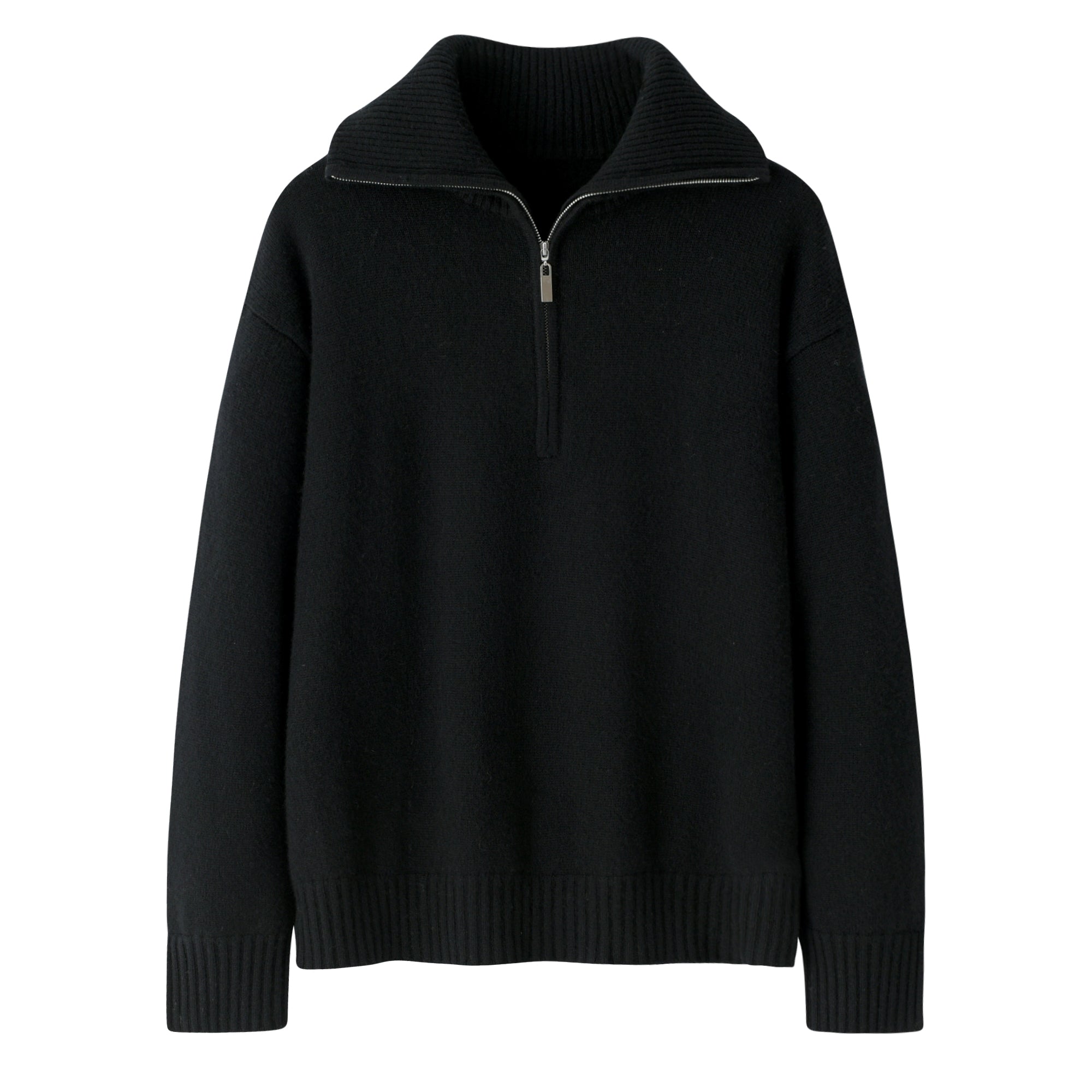 New Style of pure cashmere knitted sweater  heavier warmly half zipper pullower for unisex