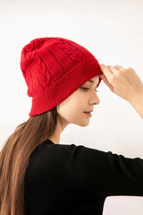 100% pure cashmere women's knitted cashmere hat rib hat - Lamycashmere