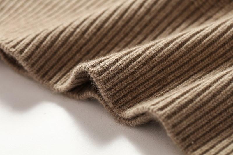 Autumn and winter heavy style of pure cashmere knitted hoodies - Lamycashmere