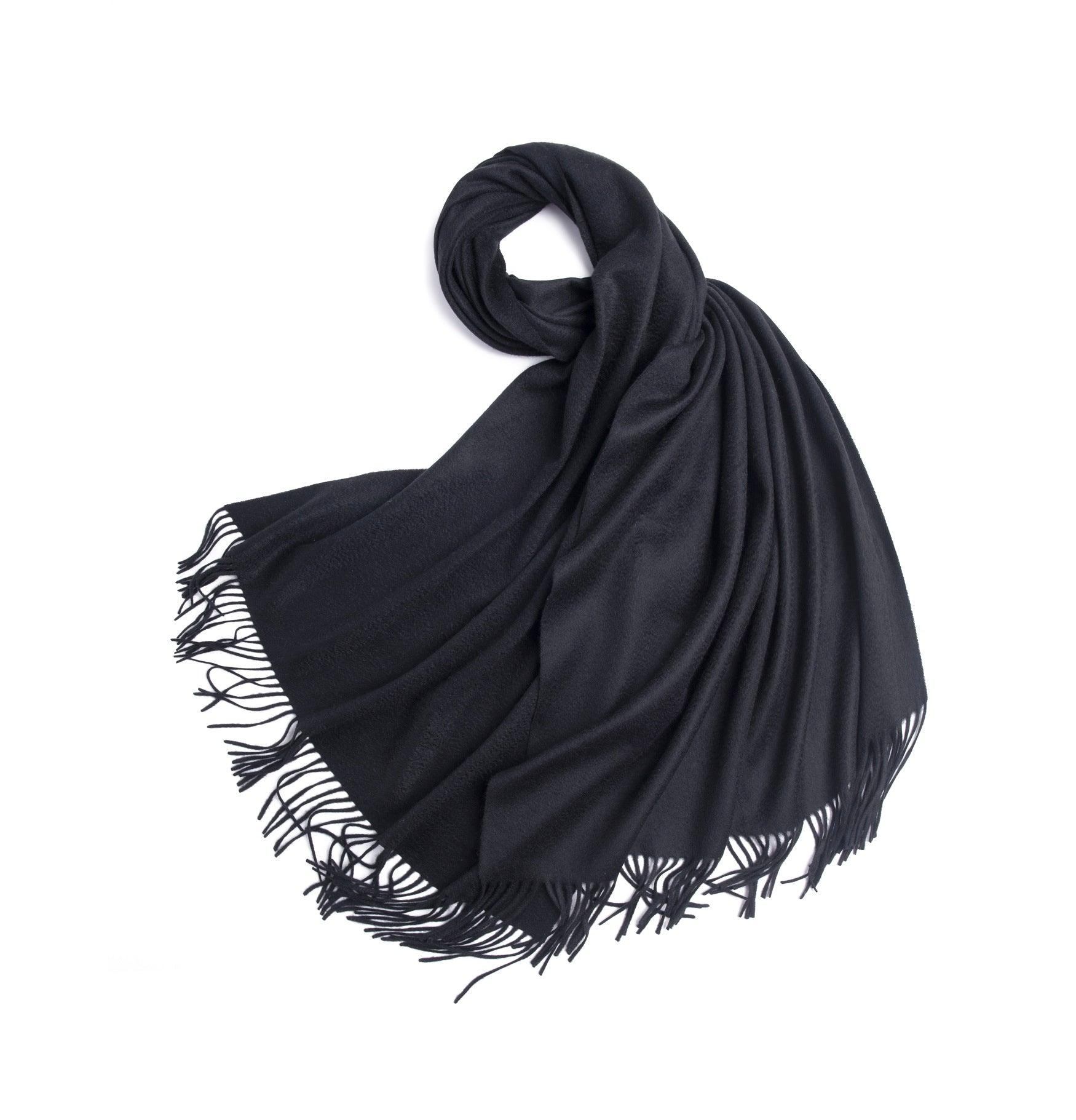 Best New Year gift for fall and winter timeless style of pure cashmere water weave Christmas green color woven shawl - Lamycashmere