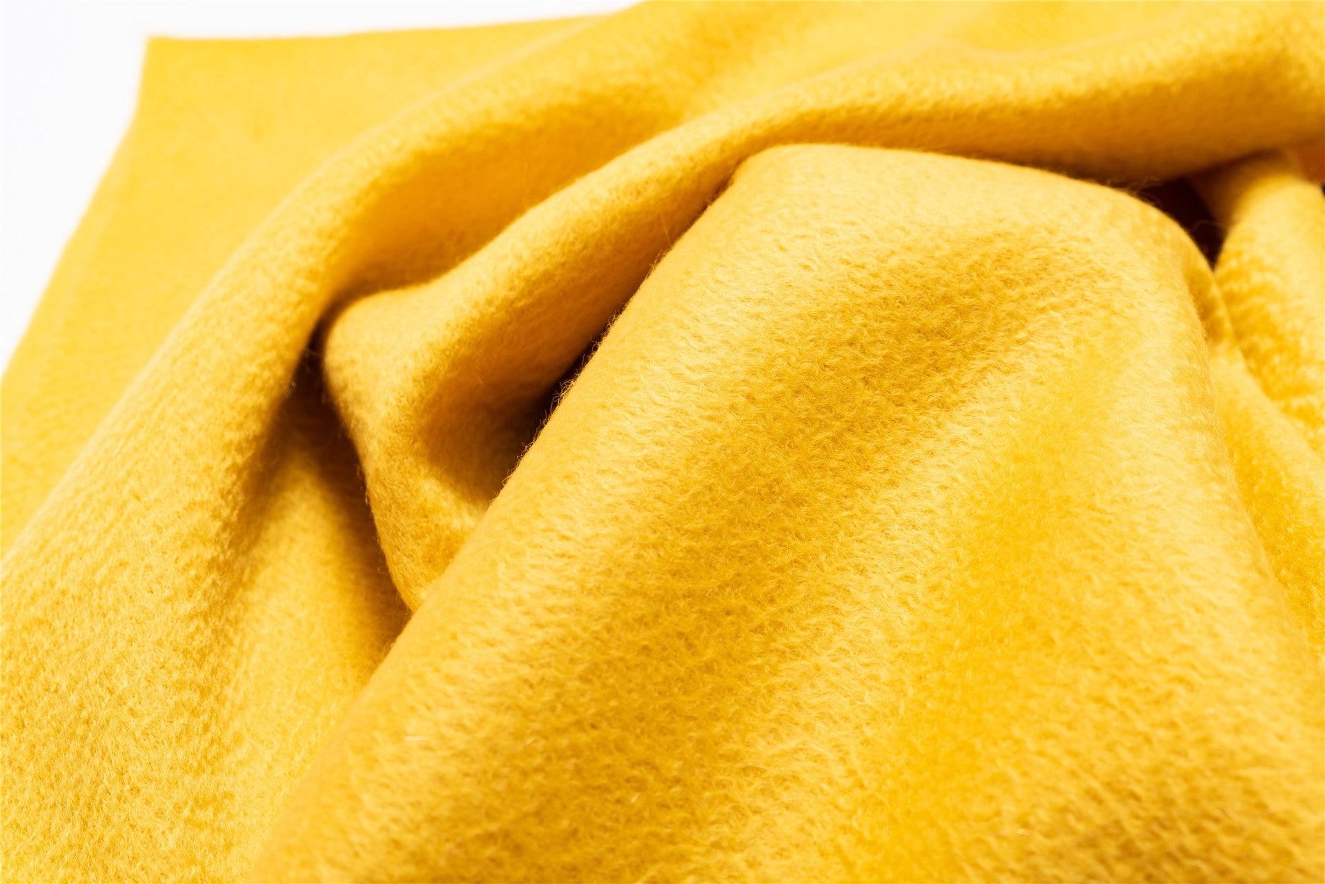 Best selling high quality 100% pure cashmere woven water ripple solid color scarf for unisex - Lamycashmere