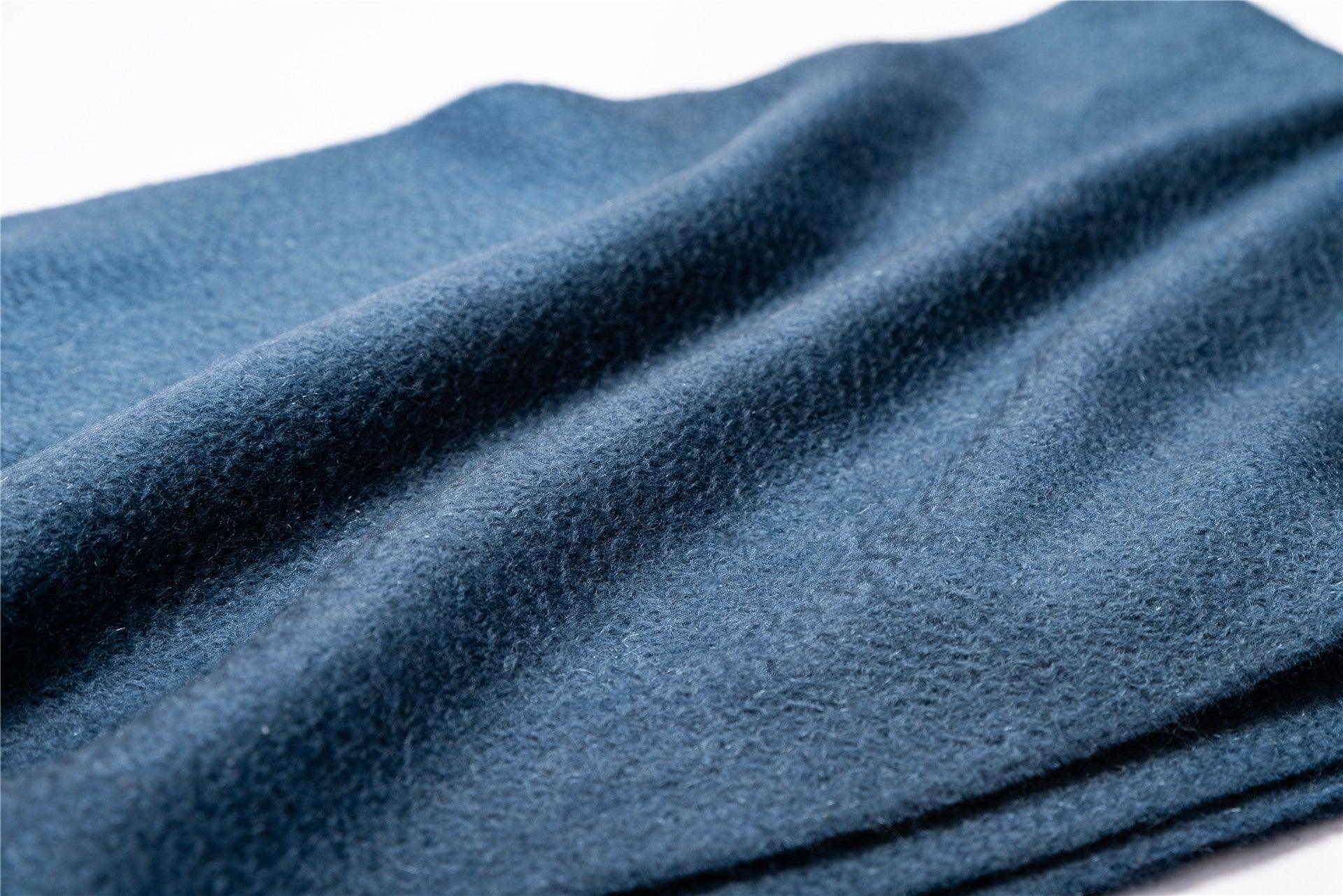 Best selling high quality 100% pure cashmere woven water ripple solid color scarf for unisex - Lamycashmere