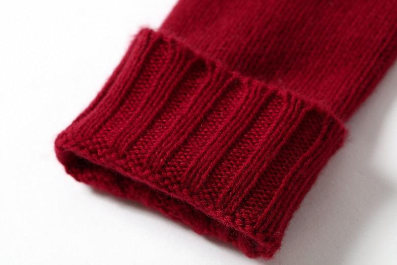 Best selling high quality women cashmere kintted fingerless gloves for Christmas - Lamycashmere