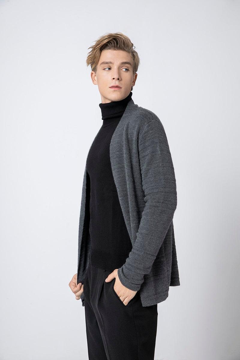 Best selling wholesale cashmere knitted cardigan for men's - Lamycashmere