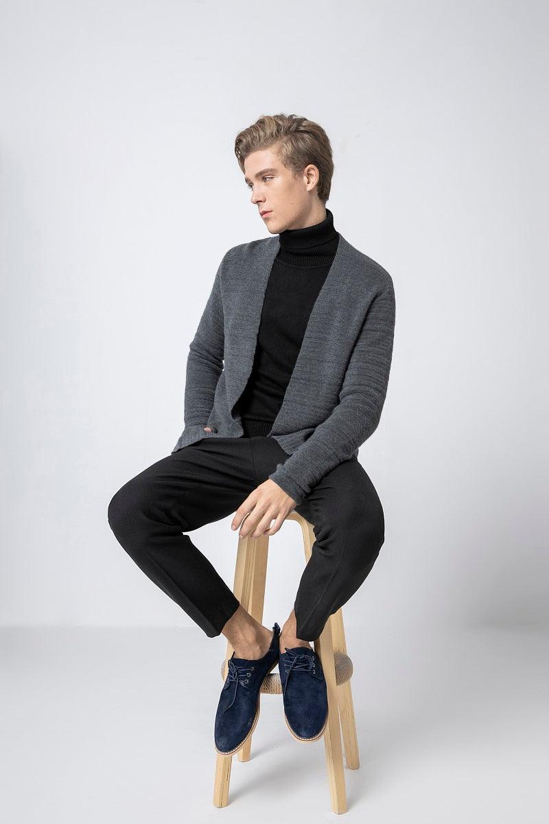 Best selling wholesale cashmere knitted cardigan for men's - Lamycashmere