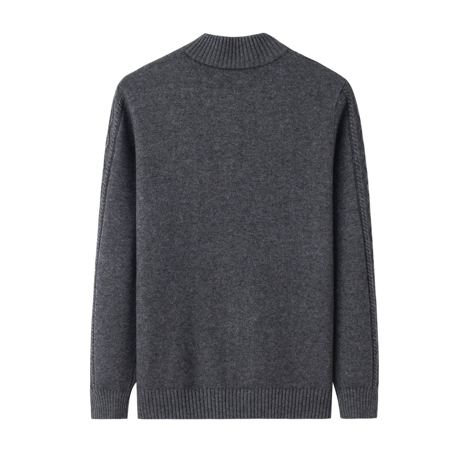 cashmere and wool blended knitted men's coat - Lamycashmere