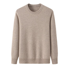 Cashmeren Men's Basic Crewneck Sweater 100% Pure Cashmere Long Sleeve Round Neck Pullover - Lamycashmere