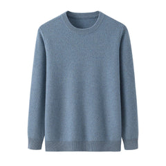 Cashmeren Men's Basic Crewneck Sweater 100% Pure Cashmere Long Sleeve Round Neck Pullover - Lamycashmere