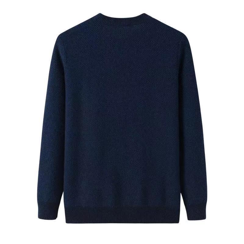 Cashmeren Men's Basic Crewneck Sweater 100% Pure Cashmere Long Sleeve Round Neck Pullover - Lamycashmere