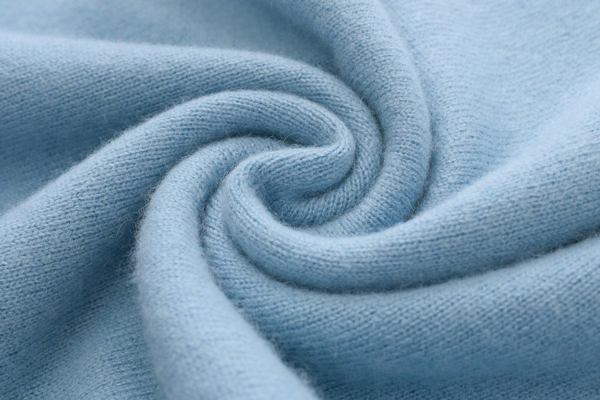 Comfortable and special design baby blue pure cashmere knitted round neck cute pullover for child - Lamycashmere