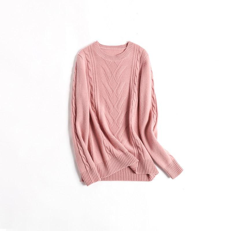 Europe design 100% cashmere beautiful guage knitted sweater - Lamycashmere