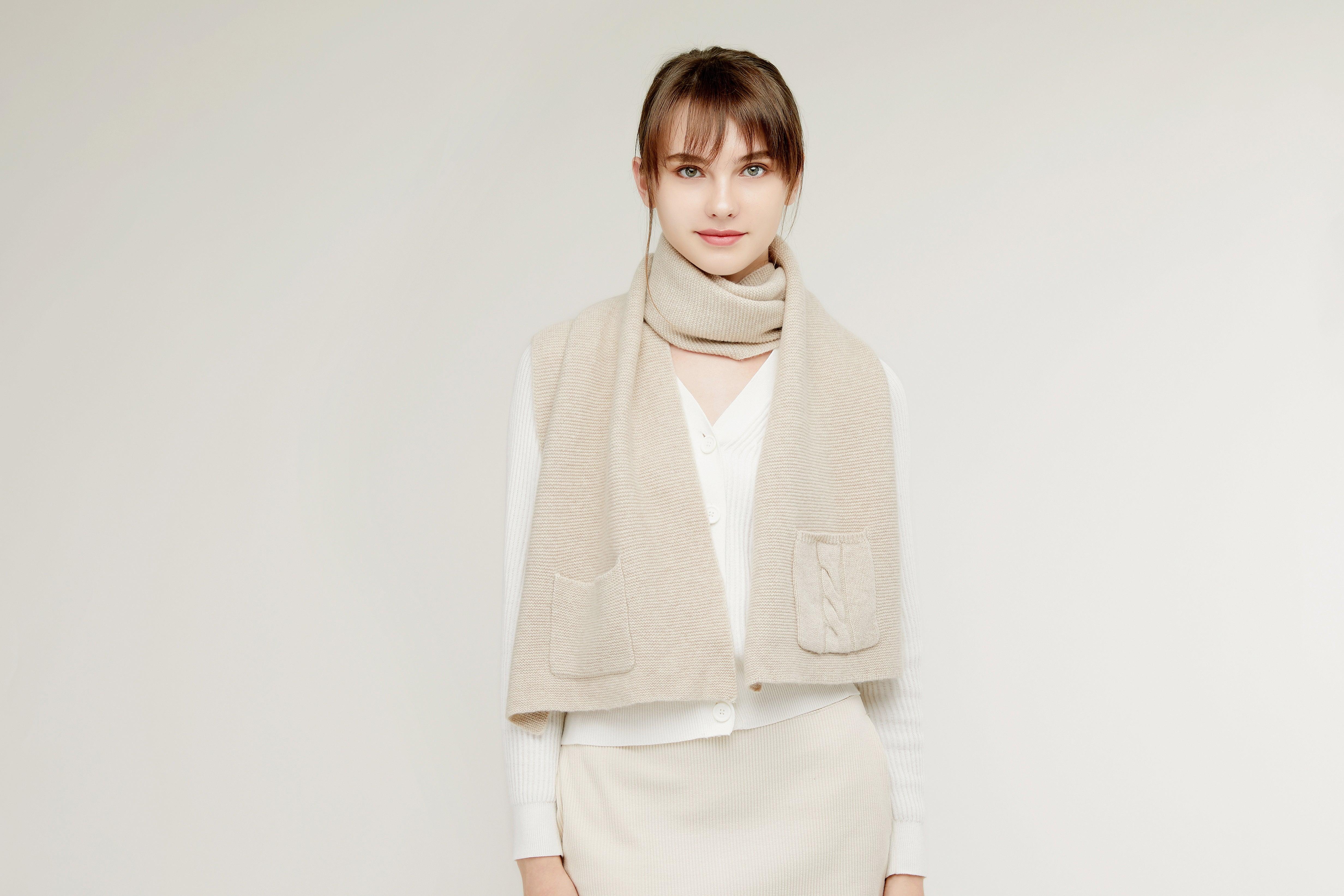 Fall & winter high quality cashmere knitted scarf - Lamycashmere