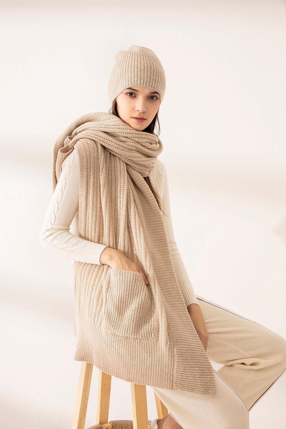 Fall & winter highest cashmere softly knitted hat - Lamycashmere