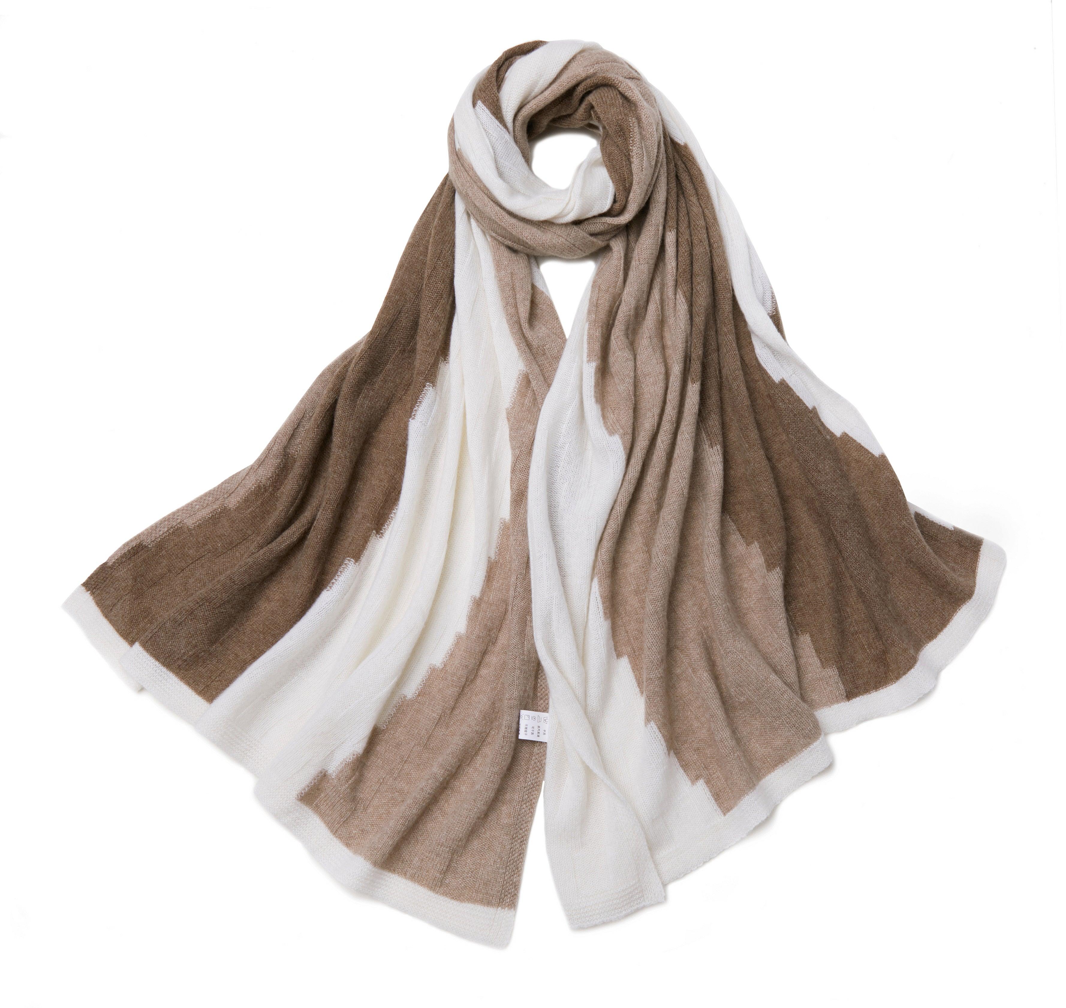 Fall & winter style of soft cashmere knitted shawl - Lamycashmere