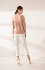 half tutleneck with beautiful guage women's cashmere sweater - Lamycashmere