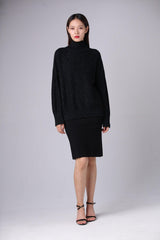 Heavy style A/W collection of softest and high quality cashmere knitted turtleneck sweater - Lamycashmere