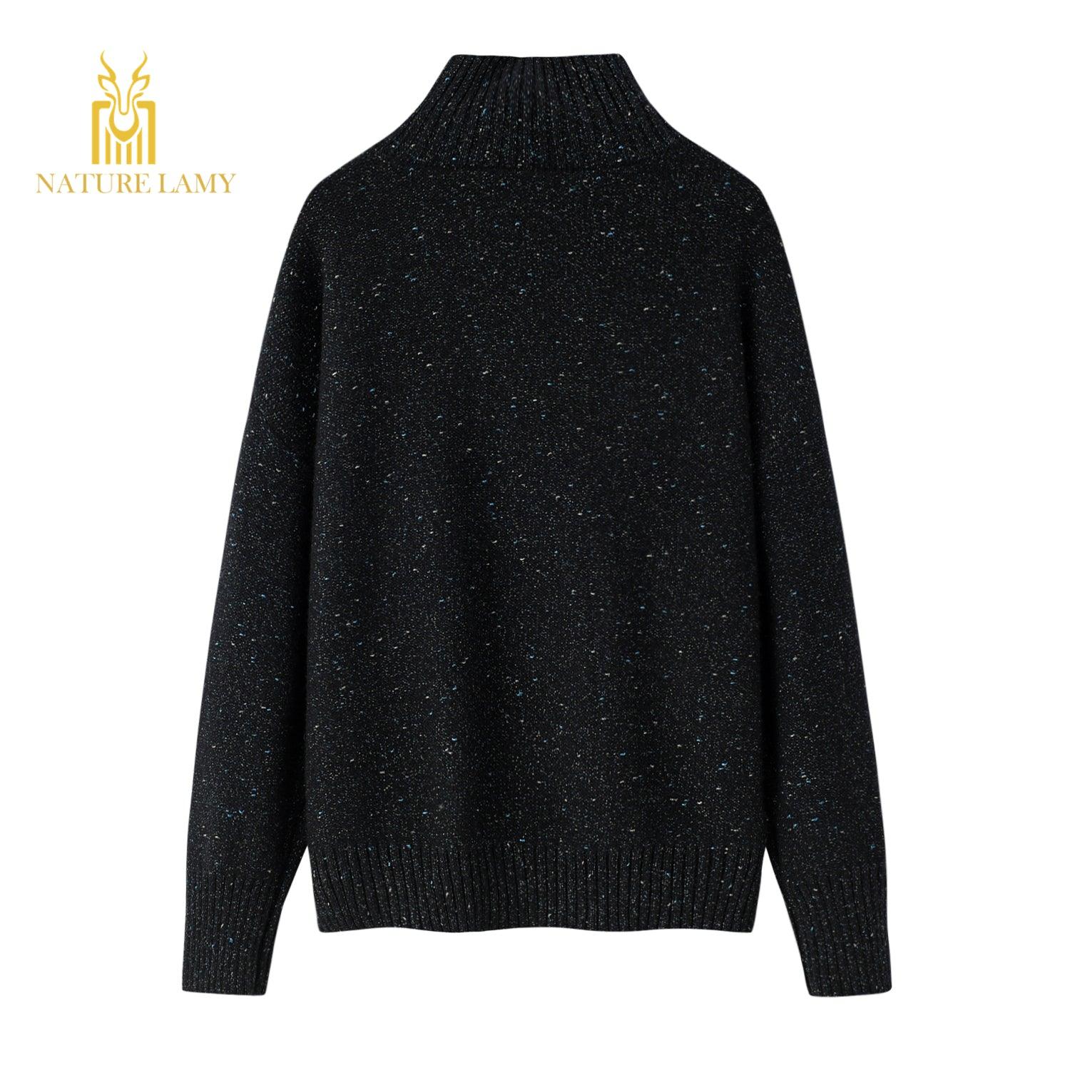 Heavy style A/W collection of softest and high quality cashmere knitted turtleneck sweater - Lamycashmere