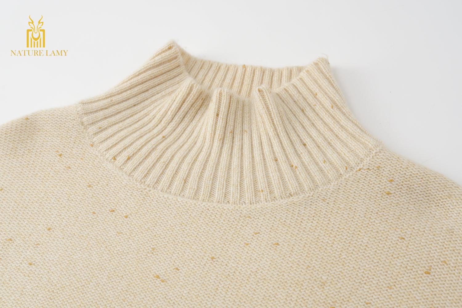 Heavy style A/W collection of softest and high quality cashmere knitted turtleneck sweater - Lamycashmere