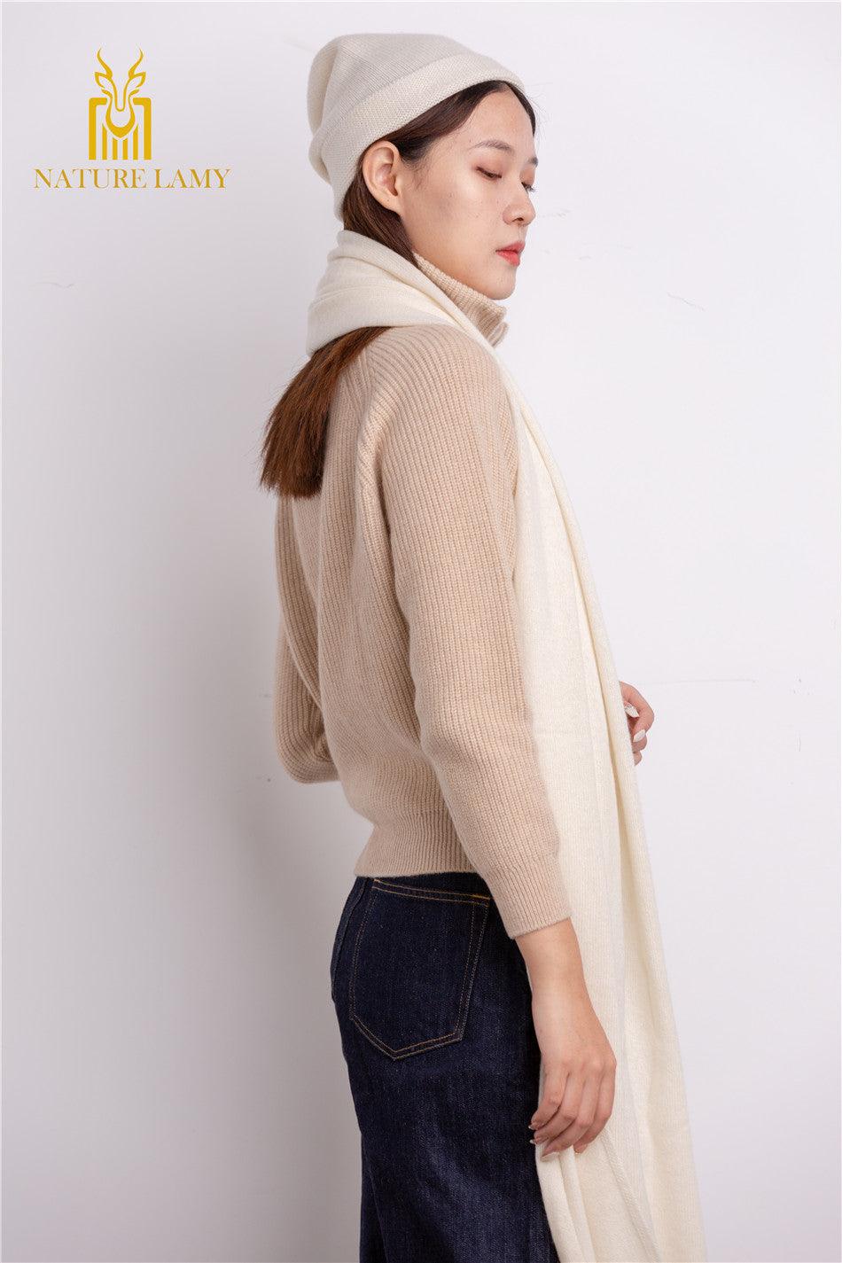 Heavy style of Outwear warmly pure cashmere knitted zipper cardigan for lady's - Lamycashmere