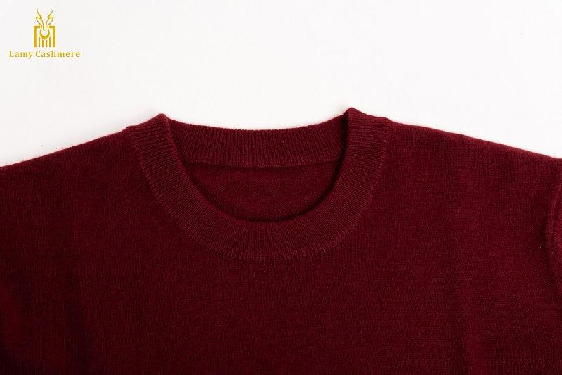 high quality cashmere men's round neck sweater - Lamycashmere