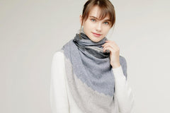 High quality women cashmere knitted scarf shawl - Lamycashmere