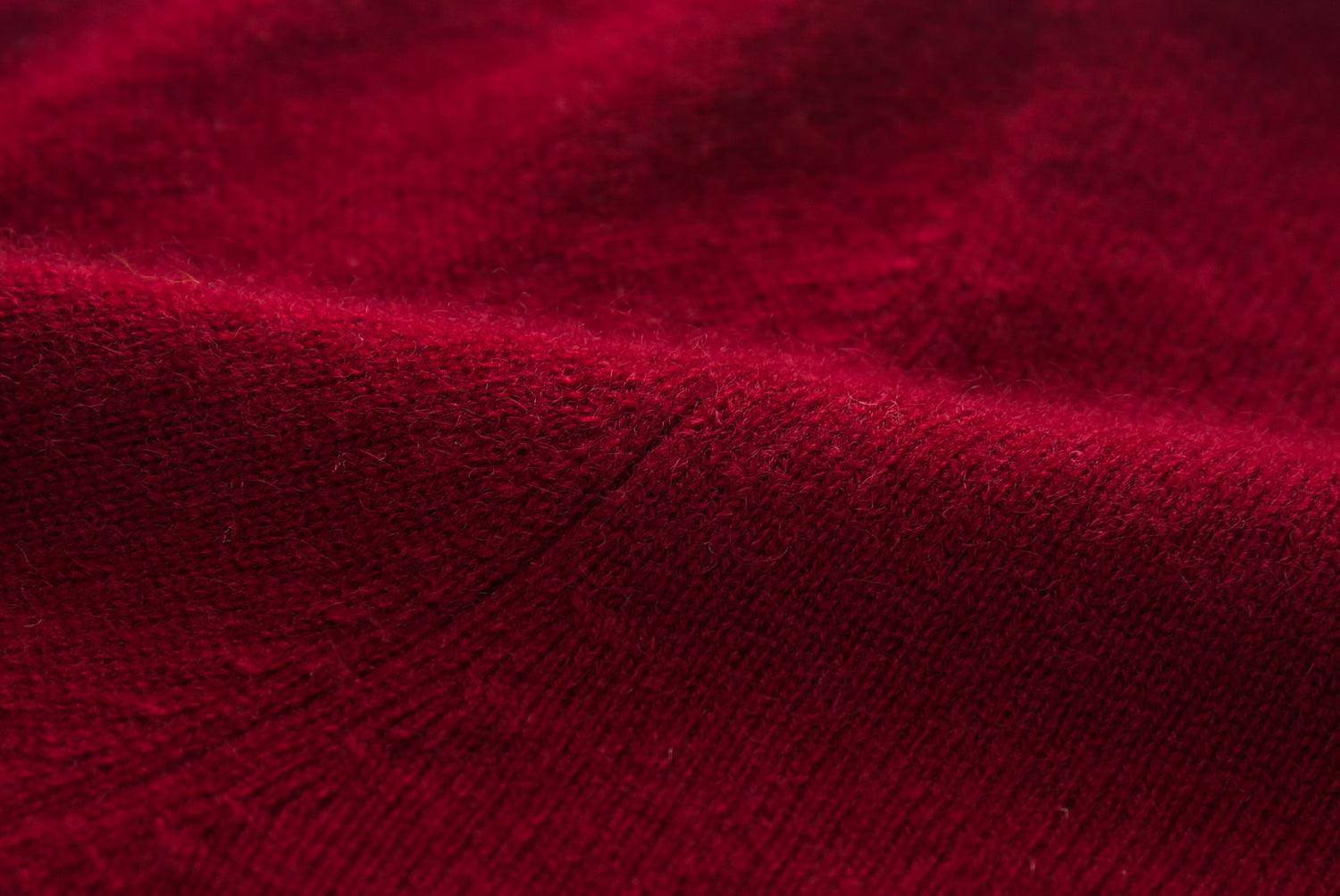 Inner Mongolia produced area pure cashmere round-neck christmas red cardigan for lady's - Lamycashmere