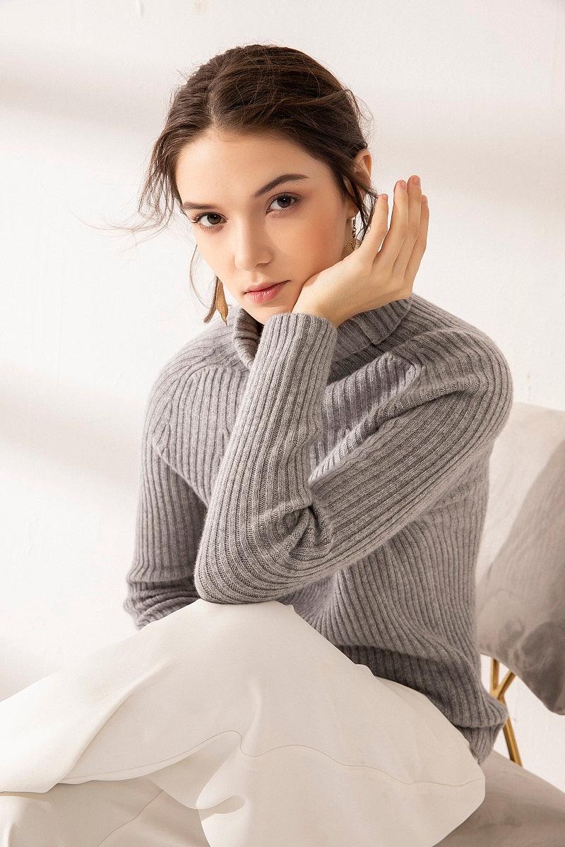 Inner Mongolia supplier sweater manufactuer of pure cashmere turtleneck sweater - Lamycashmere