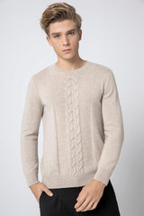 Men's 100 pure cashmere knitted pullover - Lamycashmere