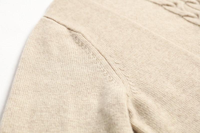 Men's 100 pure cashmere knitted pullover - Lamycashmere