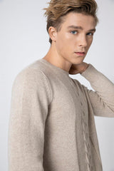 Men's 100 pure cashmere knitted pullover - Lamycashmere