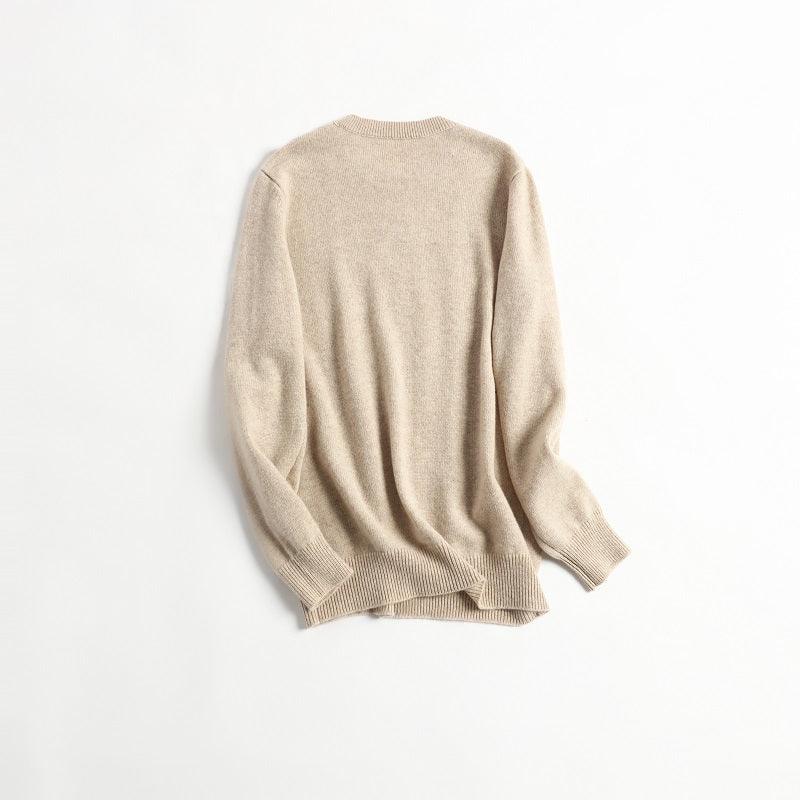 Men's 100 pure cashmere knitted pullover - Lamycashmere