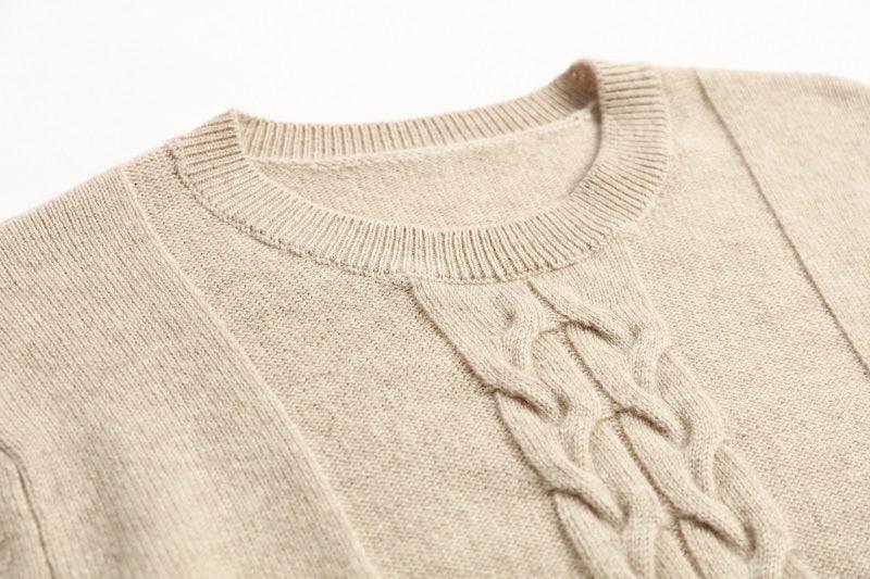 Men's 100 pure cashmere knitted pullover - Lamycashmere