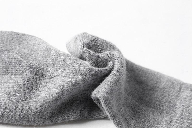 Nature and health pure cashmere knitted socks for unisex - Lamycashmere