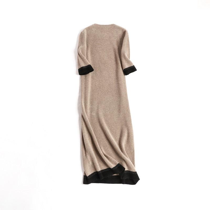 New design of cashmere women's long dress - Lamycashmere