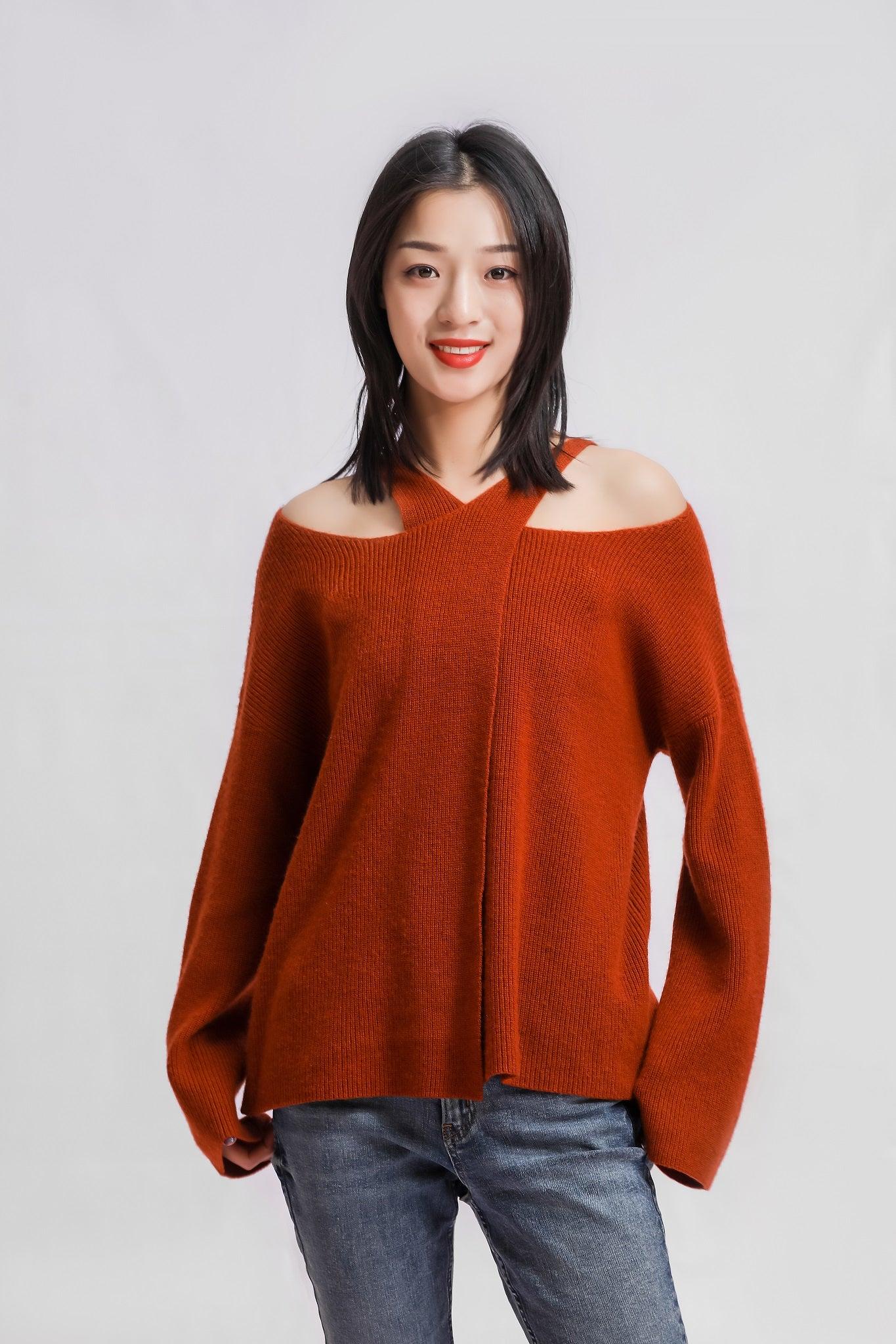 Party women's cashmere knitted sweater - Lamycashmere