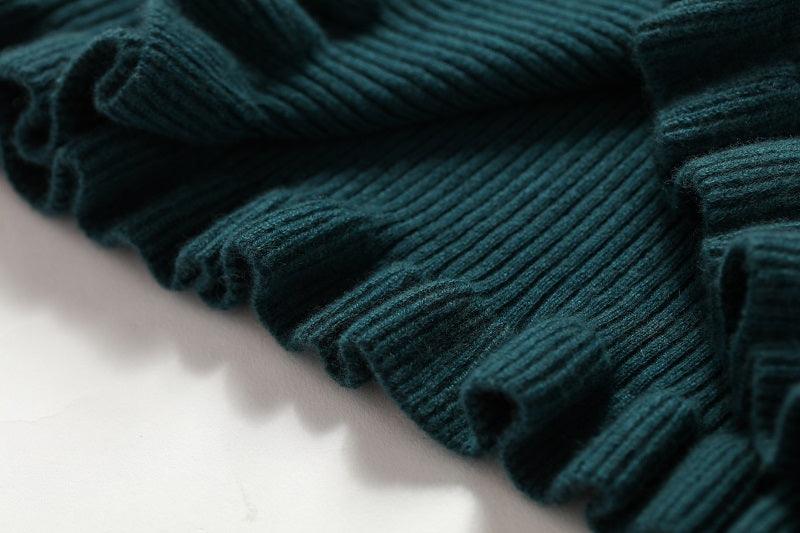 Popular green color 100% cashmere knitted cardign for women's - Lamycashmere